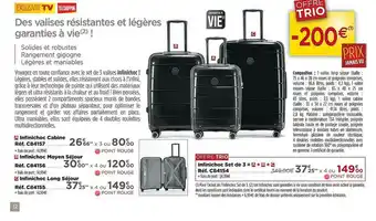 Teleshopping Infinichoc Cabine, Infinichoc Moyen Séjour, Infinichoc Long Séjour offre
