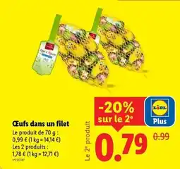 Lidl Favorina - œufs dans un filet offre