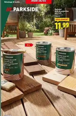 Lidl Parkside - huile de protection pour bois offre