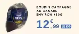 E.Leclerc Gers - boudin campagne au canard environ offre
