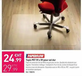 Tapis Pet 91 X 91 Pour Sol Dur Paperflow