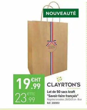 Top Office Lot De 50 Sacs Kraft offre