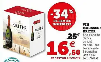 Vin Mousseux Kriter