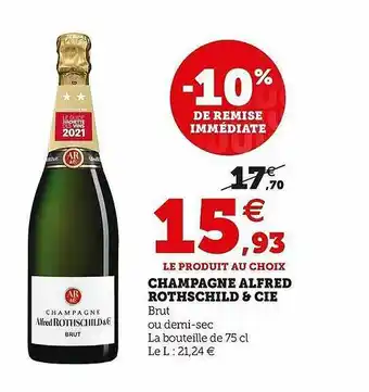 U Express Champagne Alfred Rothschild & Cie offre