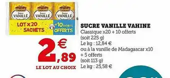U Express Sucre Vanillé Vahiné offre