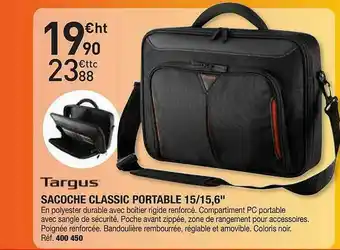 Hyperburo Sacoche Classic Portable 15,15,6 offre
