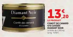 Hyper U Diamant noir confit de canard 4/6 cuisses offre