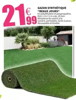 E.Leclerc Dim - gazon synthétique beaux jours offre