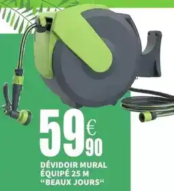 E.Leclerc Dévidoir mural équipé 25 m beaux jours offre