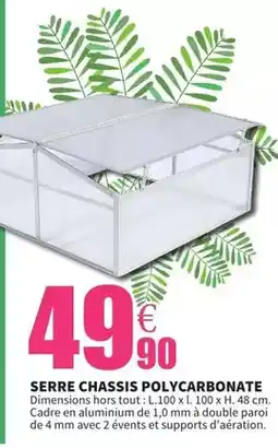 E.Leclerc Serre chassis polycarbonate offre