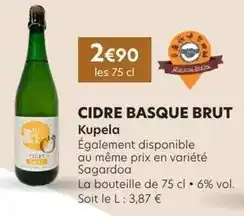 E.Leclerc Brut - cidre basque offre