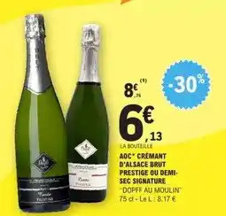 E.Leclerc Aoc - crémant d'alsace brut prestige ou demi- sec signature offre