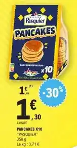 E.Leclerc Pasquier - panacakes x10 offre