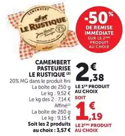 E.Leclerc Igp saucisse de morteau à cuire offre