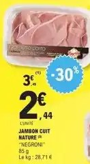 E.Leclerc Negroni - jambon cuit nature offre