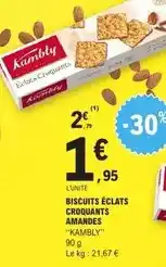E.Leclerc Kambly - biscuits éclats croquants amandes offre