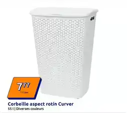 Action Curver - corbeille aspect rotin offre