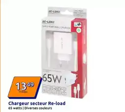 Action Hp - chargeur secteur re-load offre