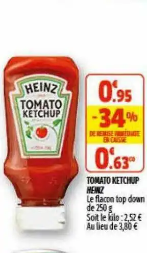 Coccinelle Supermarché Tomato Ketchup Heinz offre