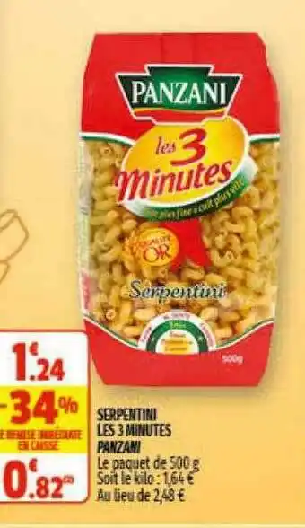 Coccinelle Supermarché Serpentini Les 3 Minutes Panzani offre