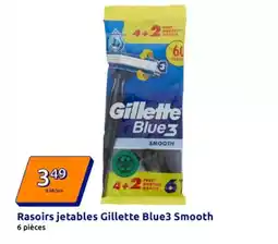 Action Gillette - rasoirs jetables blue3 smooth offre