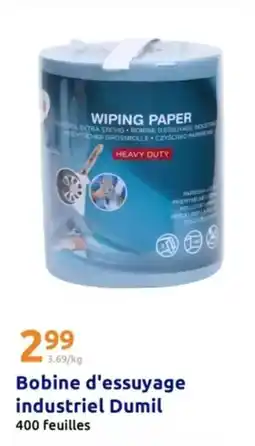 Action Bobine d'essuyage industriel offre