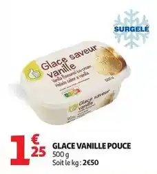 Auchan Supermarché Pouce - glace vanille offre