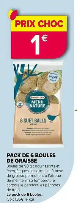 Kiriel Pack De 6 Boules De Graisse offre