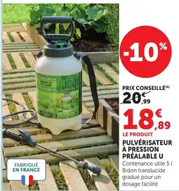 Bi1 Pulvé à pression préalable u offre