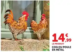 Bi1 Coq ou poule en métal offre