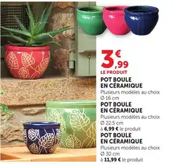 Bi1 Pot boule en céramique offre