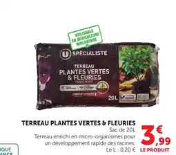 Bi1 Terreau plantes vertes & fleuries offre