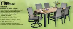 Costco Sunvilla ensemble de jardin 7 pièces offre