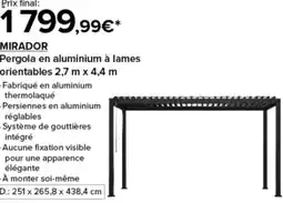 Costco Pergola en aluminium offre
