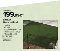 Costco Samoa gazon artificiel offre
