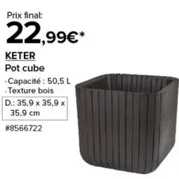 Costco Keter pot cube offre