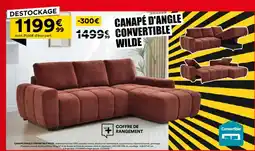 BUT Canapé d'angle convertible wilde offre