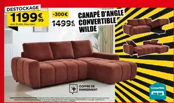 Canapé d'angle convertible wilde
