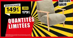 BUT Fauteuil dalio offre