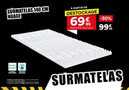 BUT Surmatelas 140x190 cm nuage offre