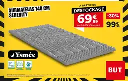 BUT Surmatelas 140x190 cm serenity offre