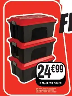 La Foir'Fouille 3 malles locker offre