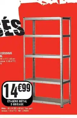 La Foir'Fouille Étagère métal 5 niveaux offre