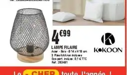 La Foir'Fouille KOKOON Lampe filaire offre