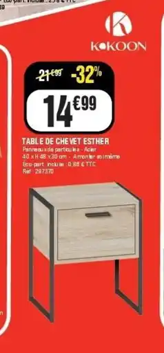 La Foir'Fouille KOKOON Table de che vet esther offre