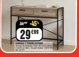 La Foir'Fouille Console 2 tiroirs esther offre