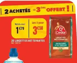 La Foir'Fouille 20 lingettes nettoyantes offre