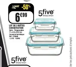 La Foir'Fouille Lot de 3 boîtes conservation offre