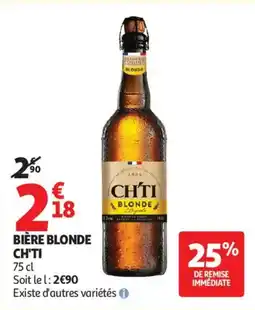 Auchan Supermarché CHITI Bière blonde offre