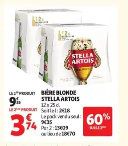 Auchan Supermarché STELLA ARTOIS Bière blonde offre